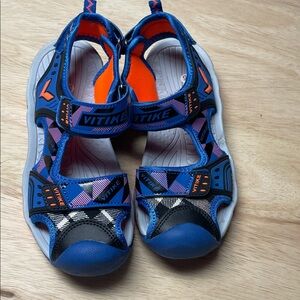 Kids Blue and Orange Sandals